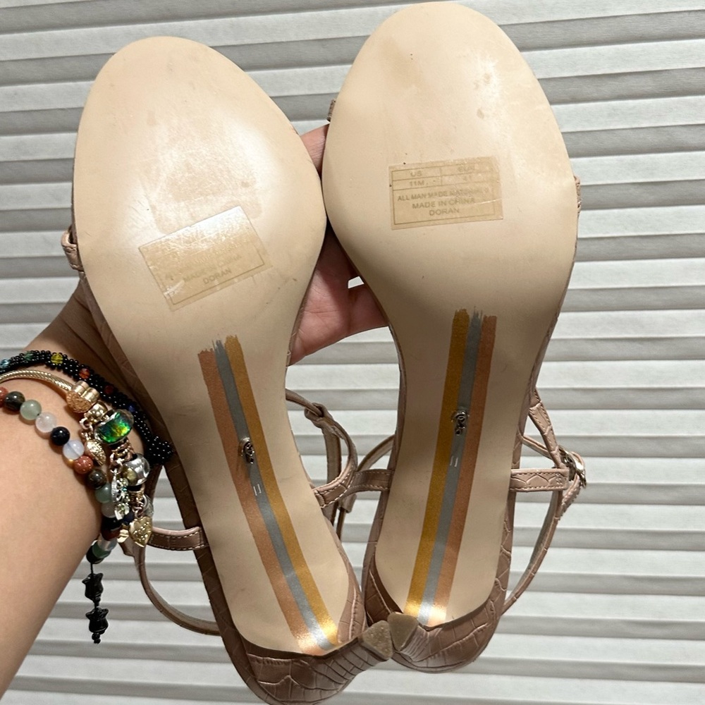 🌸SAM EDELMAN🌸 Maple Sugar Leather Doran Strappy Sandal Size: 11M - Picture 10 of 10